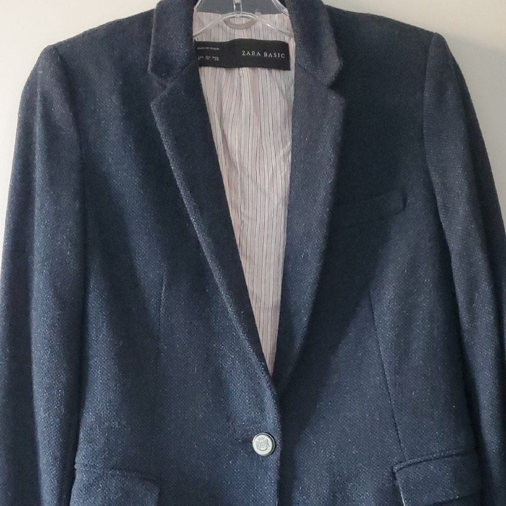 Zara Classic Dark Blue Blazer